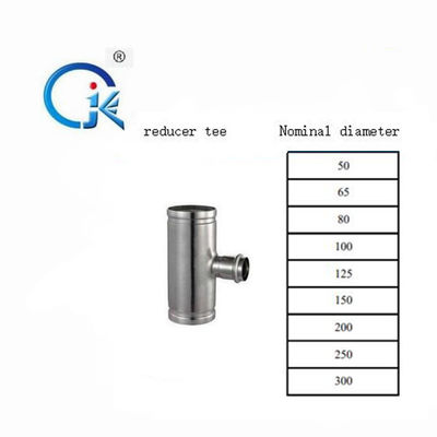 Niken trắng giảm phụ kiện ống Tee, phụ kiện rèn 304 SS