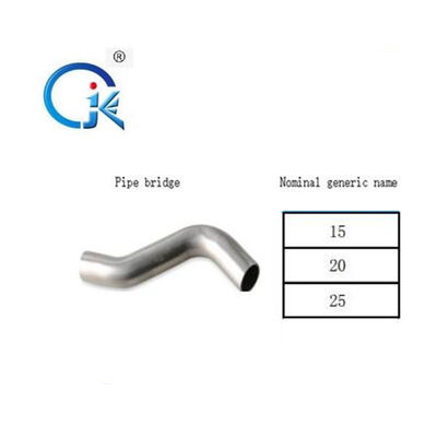 Đánh bóng uốn cong thép không gỉ bằng ren ngoài 90 Niken trắng
