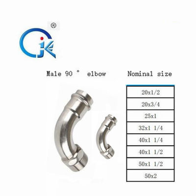OEM thép không gỉ 90 độ Khuỷu tay tiêu chuẩn ANSI mẫu miễn phí