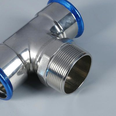 Phụ kiện báo chí hồ sơ M được rèn Phụ kiện đường ống Tee 1.6MPa cho nước / dầu