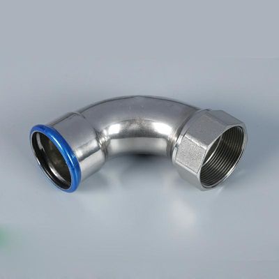 Thép carbon 90 độ Lắp khuỷu tay DN100 Đánh bóng bề mặt Bảo hành 2 năm
